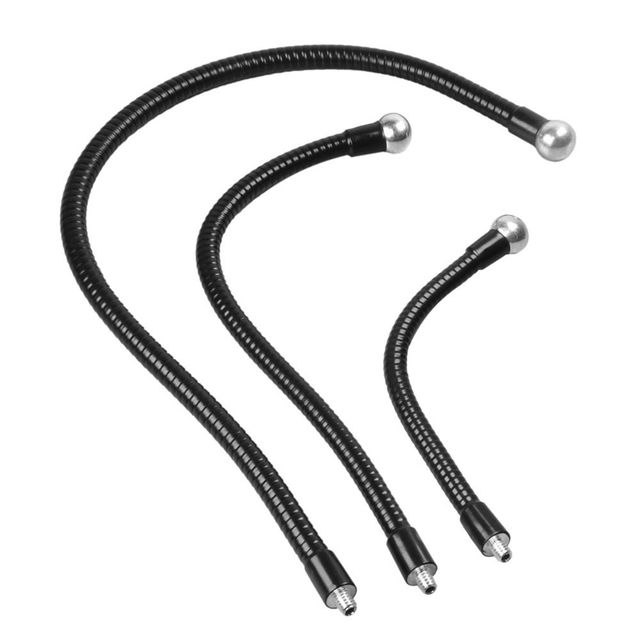 1/4 Universal Metal Hose Zinc Plated Live Broadcast Tripod Ring Light Ball Head 360 Degree Adjustment Mobile Phone Holder
