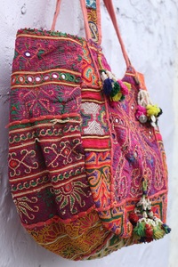 High Quality Hand Embroidered Banjara Shoulder Bag <b>Purse</b> Colourful Bohemian Lightweight Cotton Lining <b>Large</b> Capacity - Product Image 3