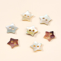 Boutons à pression en coquille d'ormeau, forme étoile à cinq branches et carrée, pour vêtements d'enfants, chemises, tricots, pulls en laine