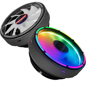 Refroidisseur de processeur supérieur pour ordinateur en cuivre, personnalisé OEM, TDP95W, pour PC de jeu, <span class=keywords><strong>RGB</strong></span> 3PIN, roulement fluide, économique - Product Image 1