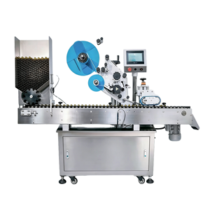 Machine d'étiquetage automatique horizontale pour bouteilles rondes FLM-H160, machine d'étiquetage automatique pour tubes à essai, machine d'étiquetage pour flacons - Product Image 1