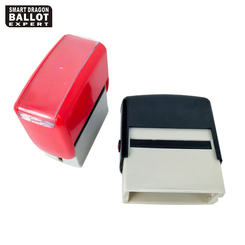 Rectangle Election Office Use Self Inking Plastic Ink Stamp For Voting