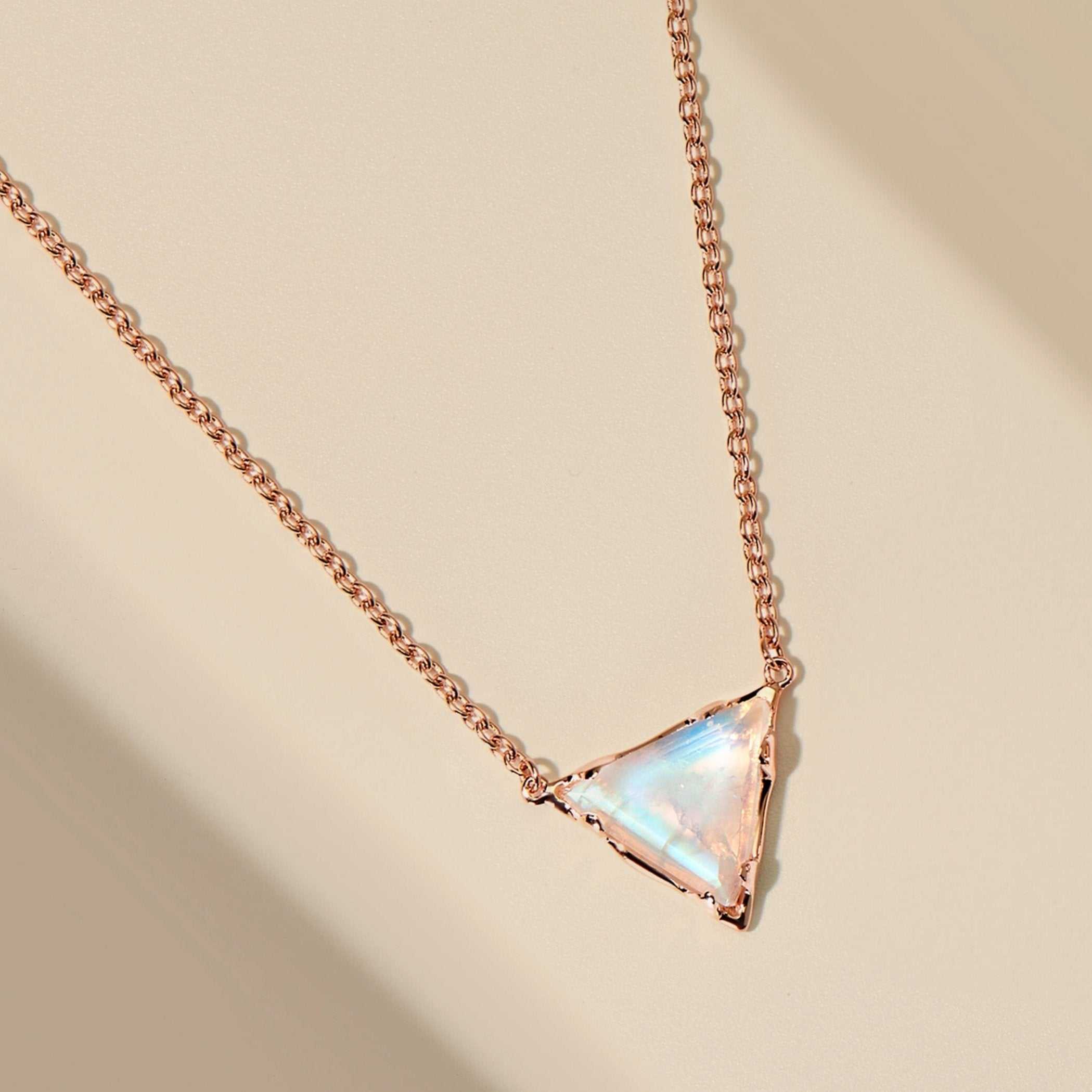 Moonstone-Rose Gold Color