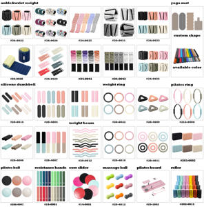 LADYGLOWホームフィットネスアプリコットシリコンダンベルパワーリングヨガピラティスアクセサリーバランスブロックヨガマット足首重量 - Product Image 2