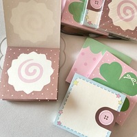Fournisseur chinois en gros, lot de 50 feuilles de notes esthétiques pour étudiants, journal, planificateur, décoration, mémo, motif fraise et trèfle