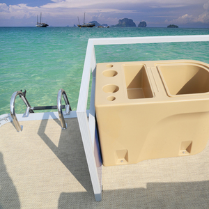 Bateau ponton de pêche Kinocean de 15 pieds avec équipements de pêche avancés-Livewell & Rod Holders - Product Image 2