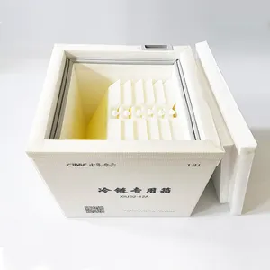 Boîte de conservation d'aliments frais à chaîne froide recyclée et boîte de refroidissement pour le transport de fruits de mer surgelés