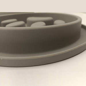 2-in-1 yükseltilmiş köpek besleyici silikon yavaş besleme Mat ve evcil hayvanlar için sağlıklı kaymaz çevre dostu için ayrılabilir paslanmaz çelik çanak - Product Image 2