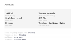 Bồn chứa nước SS304 1000L giá rẻ có lớp cách nhiệt, xử lý thẩm thấu ngược, công suất 70KW, bảo hành 2 năm - Product Image 6