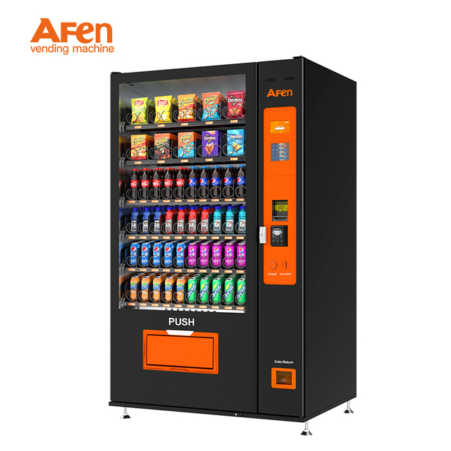AFEN 24/7 Refrigerator Snack Vending Machine with Payment System for Office and Campus