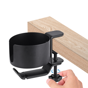 Support de tasse de table en métal robuste et grand format, antidérapant, pour <span class=keywords><strong>bouteille</strong></span> d'eau, accessoires de rangement pour bureau, PC et jeux - Product Image 4