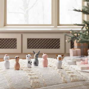 Décoration de maison Holl, mini poupées en bois, poupées en bois peintes à la main - Product Image 4