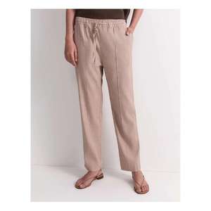 Work Friendly Casual Trousers For Women Built With Comfortable Waist Construction And Breathable <b>Fabric</b> For Consistent All Day - Product Image 1