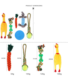 Confezione di <span class=keywords><strong>agnello</strong></span> 10/8/7 giocattoli per <span class=keywords><strong>cani</strong></span> striduli e giocattoli da masticare in peluche e corda per <span class=keywords><strong>cani</strong></span>, graziosi accessori per animali domestici per cuccioli - Product Image 4