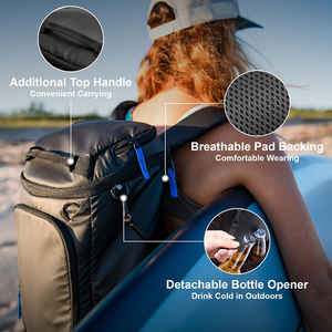 Portable Lightweight Beach Travel Camping <b>Lunch</b> <b>Backpack</b> for Men and Women Compartments Thermal Bag - Product Image 6