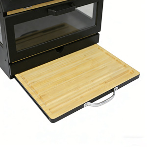 Boîte à pain en bambou à double couche, trapézoïdale, transparente, anti-poussière, pour la cuisine, conteneur à pain et pâtisserie, anti-humidité - Product Image 3