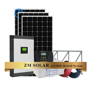 중국 공장 12V 24V 48V MPPT 인버터 그리드 2KW 3KW 4KW 5KW 8KW 홈 태양 광 발전 시스템