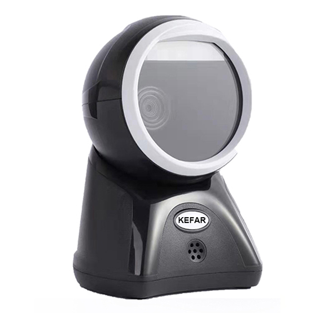 KEFAR A80 Platform Barcode Scanner 1D 2D Scanner USB Wired Hands-Free Desktop Bar Code Reader Ominidirectional Code QR Scanner