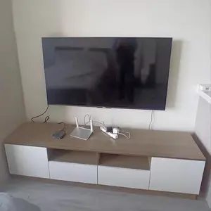 Fabricantes personalizados nueva llegada soportes de TV muebles de sala de estar unidad de pared gabinete de TV