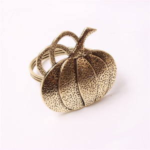 Hallowmas Halloween aleación calabaza servilleteros soporte plata acrílico mariposa diseño para boda y restaurante uso - Product Image 4