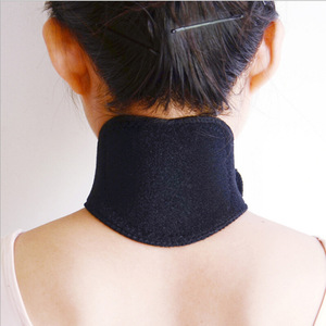 Collarín cervical con imanes grandes y relieve termoconformado para soporte del cuello, negro HJ001 - Product Image 2