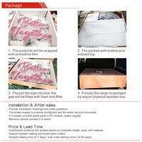 Enseigne lumineuse néon personnalisée rétroéclairée multicolore et étanche pour les propositions et décorations de mariage