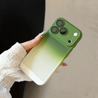 Nouvelle coque de téléphone PC à couleurs dégradées et dissipation thermique pour iPhone 12 13 14 17 Pro Max 16 15 Plus avec film de protection d'objectif et revêtement par pulvérisation d'huile