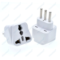 Adaptador de Corriente para Italia, Adaptador de Enchufe Tipo L, Adaptador de Viaje Universal para Chile, Adaptador de Enchufe de Viaje para Italia