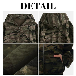 เสื้อฮู้ดซิปผู้ชาย KingSen OEM ปักลายอย่างดี ระบายอากาศได้ดี ผ้าฝ้าย 100% เฟรนช์เทอร์รี่ สำหรับฤดูหนาว สไตล์ฮิปฮอป พิมพ์ลายดิจิทัล - Product Image 6