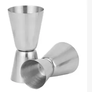 Chất lượng cao thép không gỉ JIGGER biểu tượng tùy chỉnh Double-end đo cup