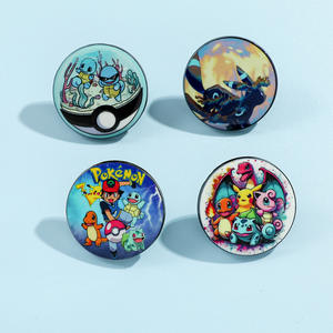 Kreatives Personalisiertes Gold-Pokémon-Metallabzeichen Niedliches Engel-Thema Individuell Bedruckte Einseitige Brosche Dekoration mit Pinseltechnik - Product Image 2