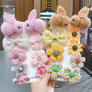 Acetato da cartone animato con forcina di coniglio dolce per bambini che non fa male alla frangia per capelli piccola principessa accessori per capelli - Product Image 1