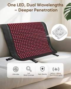 Preço de Fábrica Cobertor de Terapia com Luz Vermelha de Corpo Inteiro com Dupla Comprimento de Onda 660nm 850nm LED Infravermelho - Product Image 5
