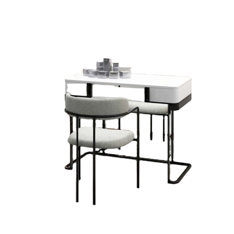 Дешевый белый одинарный Маникюрный Стол, мебель для салона, металлический Маникюрный Стол для салона
