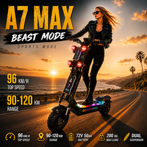 Trottinette <span class=keywords><strong>électrique</strong></span> tout-terrain <span class=keywords><strong>10000W</strong></span> à double moteur 72V 50Ah, 95km/h, 120km d'autonomie, NFC, 13 pouces, pliable, numérique, pour <span class=keywords><strong>adulte</strong></span>, livraison gratuite depuis l'entrepôt américain - Product Image 3