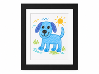 Cadre magnétique interchangeable pour œuvres d'art d'enfants American Flat (noir) - Peut contenir 100 pièces d'art - Affichage format lettre 8,5x11 avec passe-partout