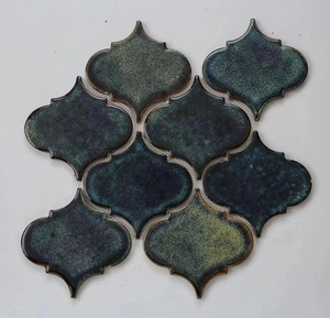 Fener Retro arabesk seramik mozaik pürüzsüz TV Backsplash duvar dekor antik renkli mozaik kapalı porselen yer karoları - Product Image 5