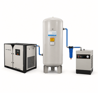 Compresseur d'air à vis à vitesse variable 30 kW 40 CV avec variateur de fréquence, moteur à aimant permanent, type industriel triphasé, à économie d'énergie