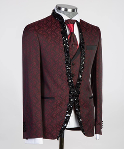 Tuta da <span class=keywords><strong>uomo</strong></span> 3 pezzi Slim Business Groom Wedding Fashion Blazer Blazer Set fabbrica all'ingrosso abiti da ufficio per <span class=keywords><strong>uomo</strong></span> <span class=keywords><strong>giallo</strong></span> - Product Image 4