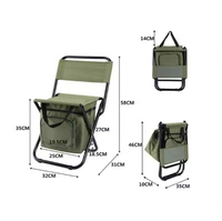 Tabouret de chaise de pêche multifonctionnel simple pliant portable à isolation thermique pour la visite autonome