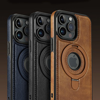 Étui de téléphone magnétique pliable antichoc en cuir PU de luxe LeYi pour iPhone 17 14 16 15 Pro Max