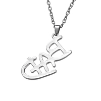 Nouveau collier pendentif avec logo BAD MJ en lettres anglaises de Michael Jackson pour les fans