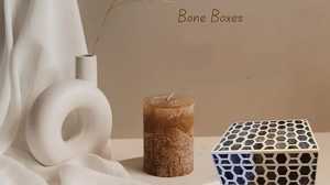 กล่องใส่กระดาษชำระทำจากไม้แบบฝังกระดูกสุดหรูทำด้วยมือสำหรับตกแต่งบ้านและให้เป็นของขวัญ - Product Image 6