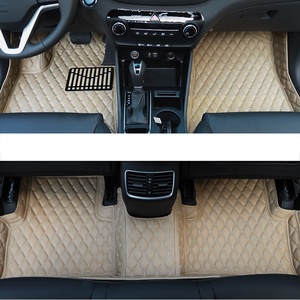 Alfombrillas de cuero para coche para <span class=keywords><strong>Hyundai</strong></span> <span class=keywords><strong>Tucson</strong></span> 2016 2017 2018 <span class=keywords><strong>2019</strong></span> 2020 alfombra accesorios interiores Auto pie Kits duraderos - Product Image 4