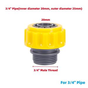 Adaptateur de raccord rapide en plastique pour <span class=keywords><strong>tuyau</strong></span> d'irrigation de jardin, filetage mâle 3/4" vers raccord de réparation de <span class=keywords><strong>tuyau</strong></span> d'eau 1/2" 3/4" - Product Image 3