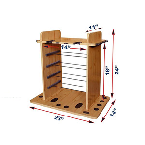 <span class=keywords><strong>Support</strong></span> de canne à pêche en <span class=keywords><strong>bois</strong></span> à montage mural pour l'organisation - Product Image 6