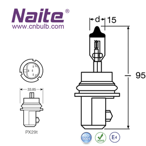 MEJOR PRECIO BOMBILLA PARA AUTO 9007 HB5 12V 65/55W LÁMPARA HALÓGENA para SISTEMA DE ILUMINACIÓN AUTOMOTRIZ - Product Image 2
