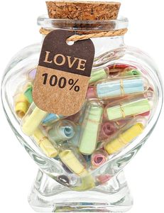 La migliore vendita di capsule d'amore Pre-<span class=keywords><strong>scritte</strong></span> personalizzate lettere in barattolo a forma di cuore per la festa della mamma di san valentino - Product Image 1