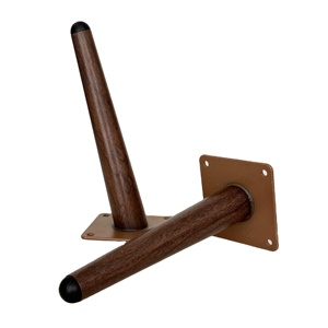 Urniture-Accesorios de metal cónico para muebles, patas de madera para sofá, nogal - Product Image 2
