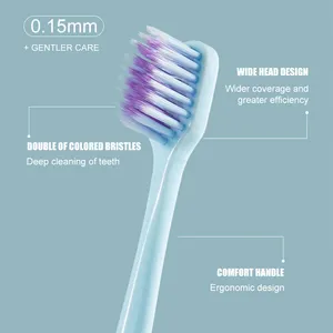 2024 ультратонкая Мягкая зубная щетка Nano зубные щетки с 10000 ультра мягкой бамбуковой щетиной